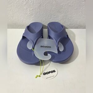 OOFOS Original Recovery Thong Flip Flop Sandals Blue Men's Size 14